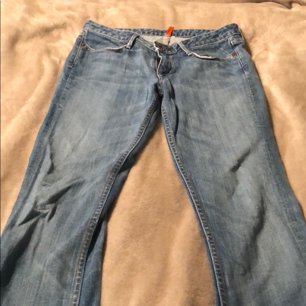 Earnest Sewn Bootcut lightly distressed on purpose